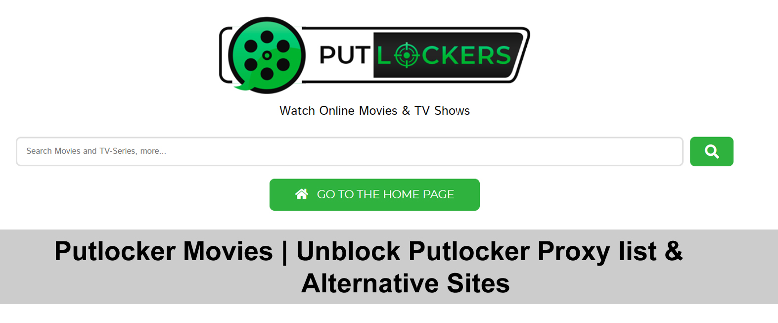 Putlocker Proxy | Putlocker online Alternatives Sites [100% Working] Updated List