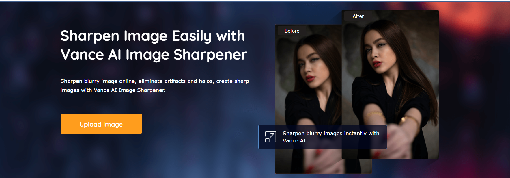 How to sharpen image online with Vance AI Image Sharpener?