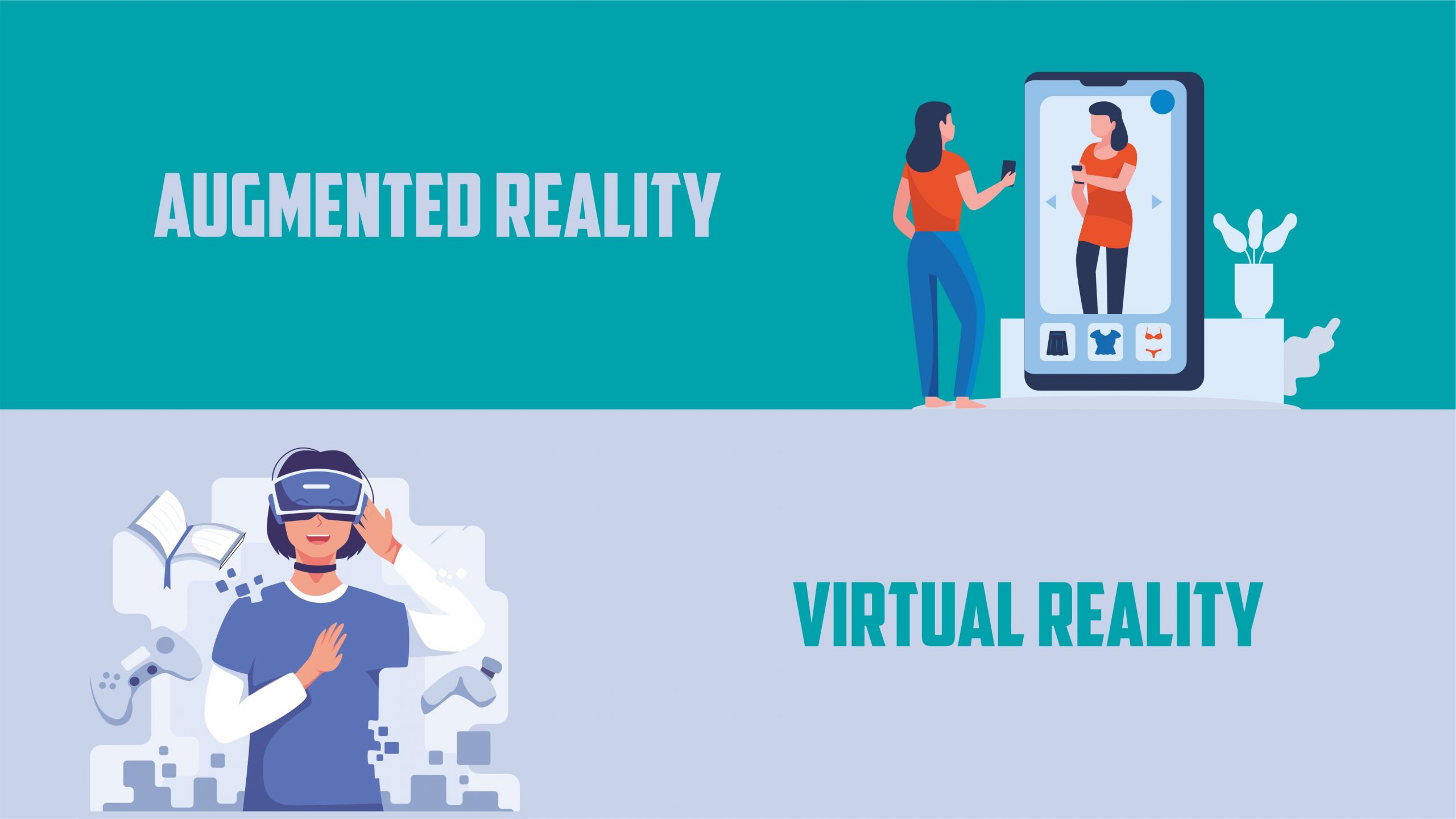 Want to know the difference between AR and VR?