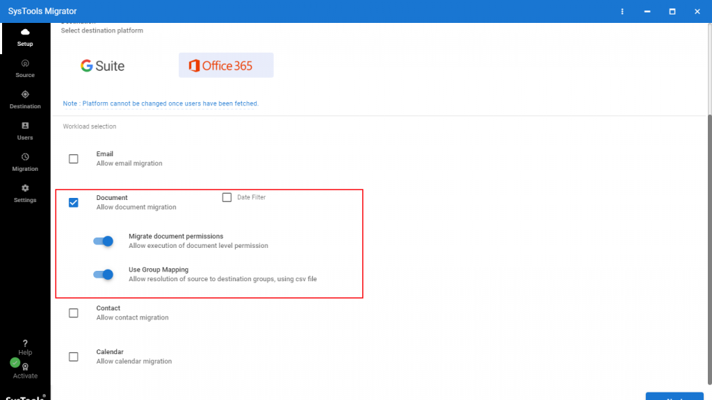 Launch the tool and select Office 365 2