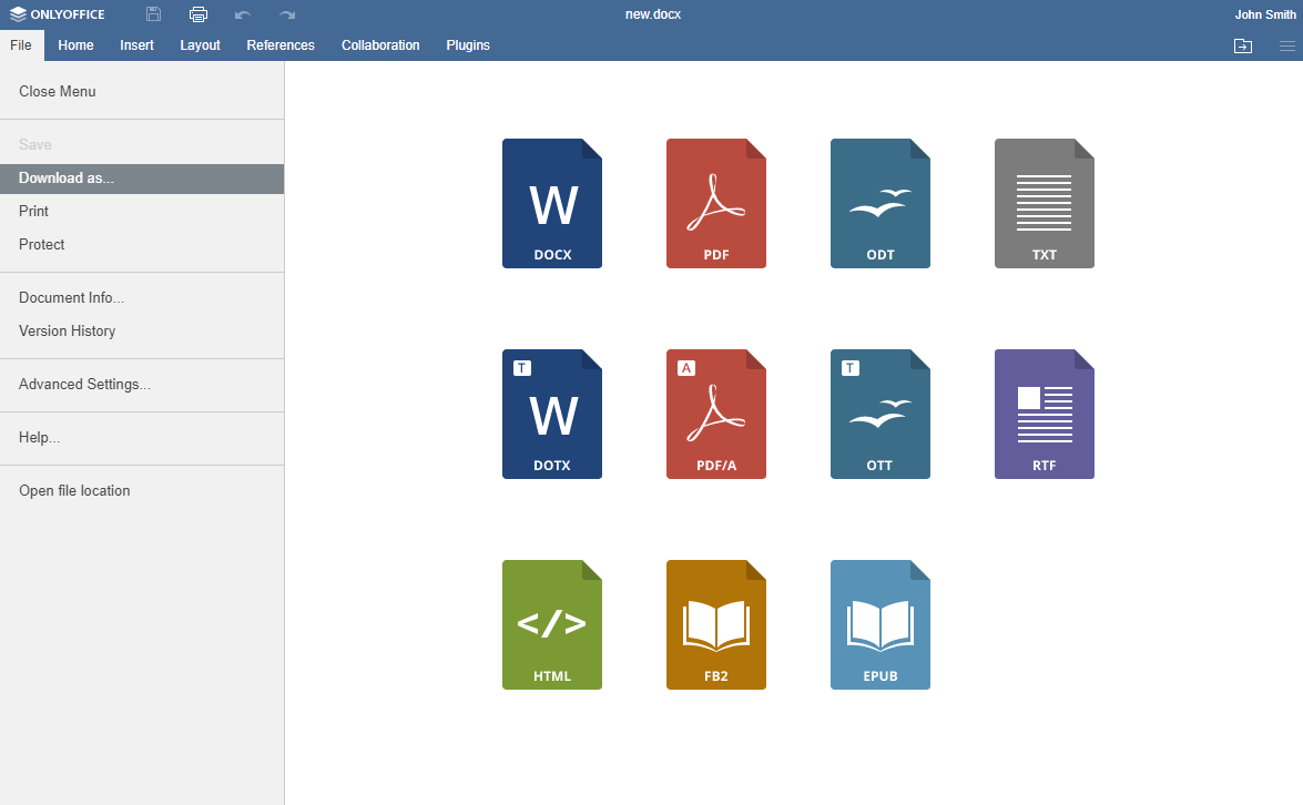 How to create an e-book with ONLYOFFICE Docs