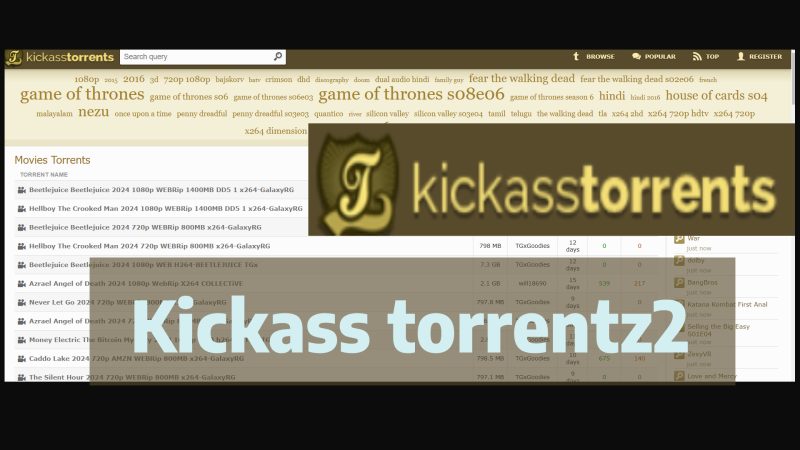 kickass Proxy List | Working Unblocked Kickass torrentz2 Site