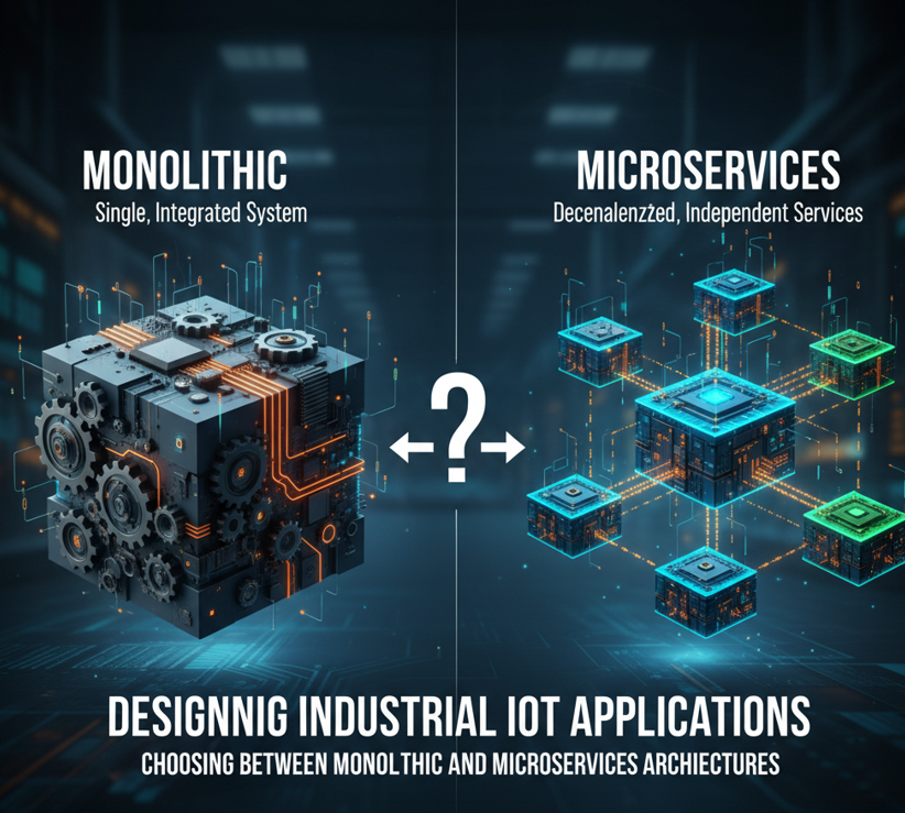 Designing Industrial IoT Applications: Choosing Between Monolithic and Microservices Architectures