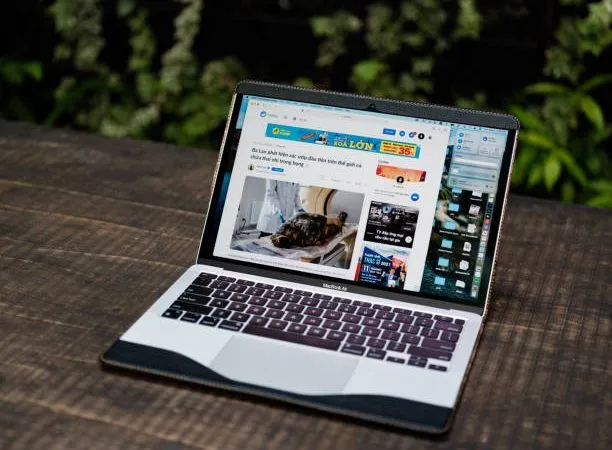 Where is the microphone on MacBook Air?