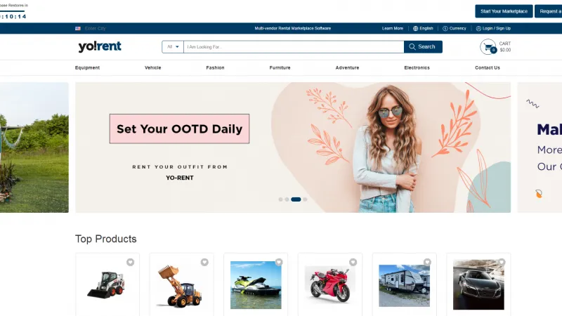 New Features of Yo!Rent Multi-Vendor Rental Software